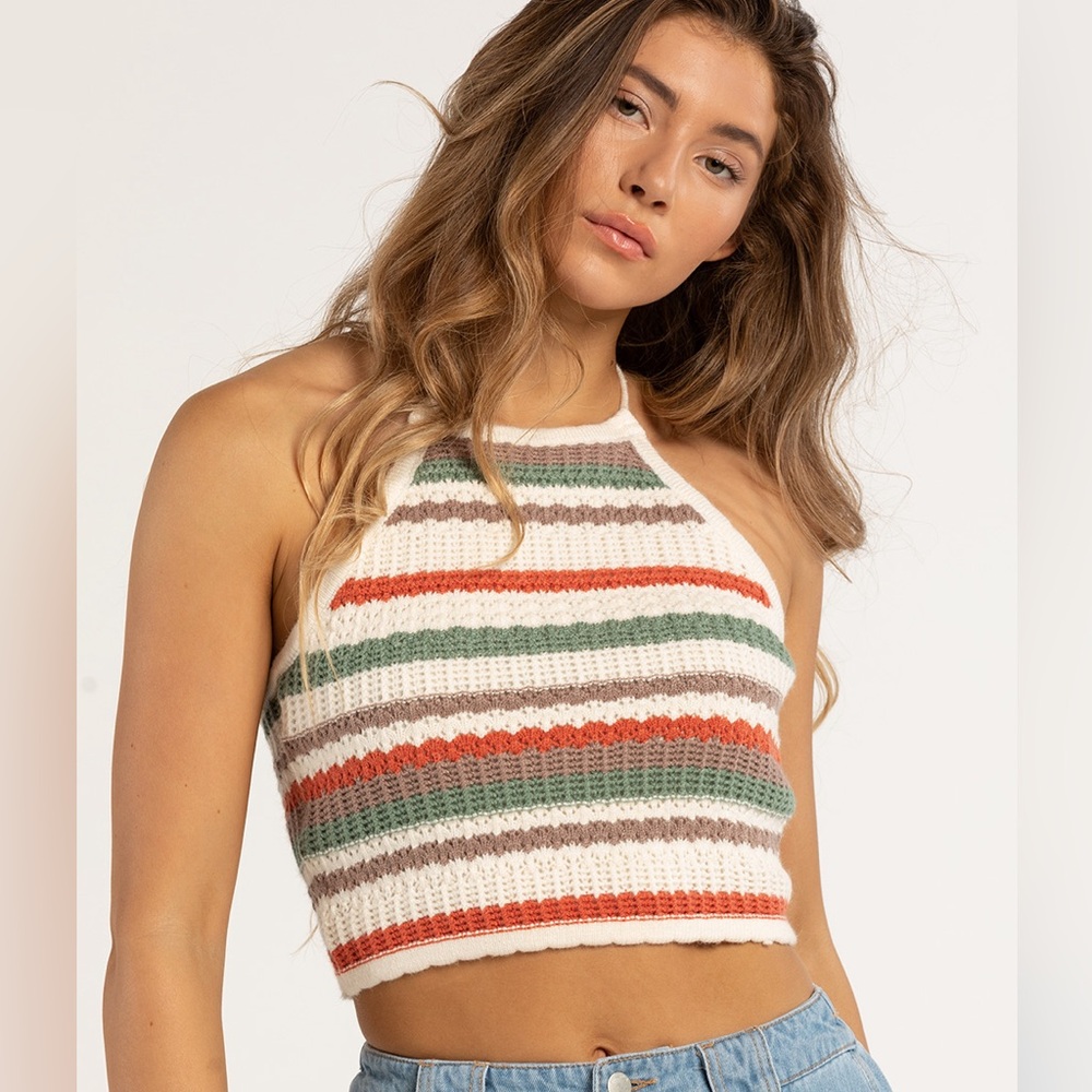 Boho crochet halter top